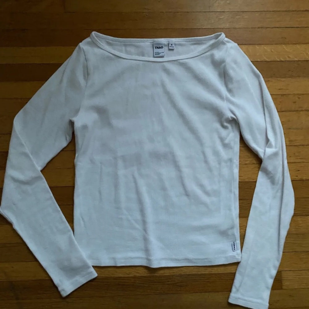 TNA Classic White Long Sleeve Tee